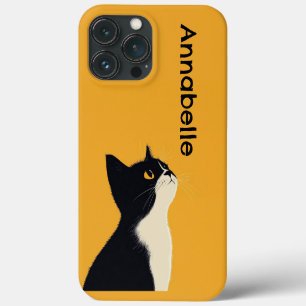 Schattigee Tuxedo Cat personaliseren Case-Mate iPhone Case