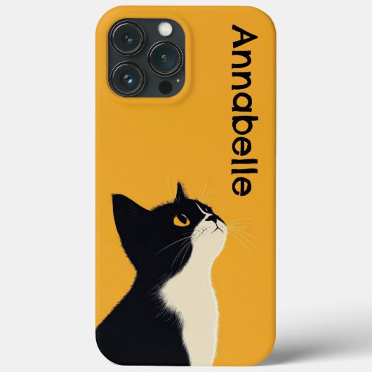 Schattigee Tuxedo Cat personaliseren Case-Mate iPhone Case (Achterkant)
