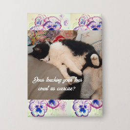 Schattigee Tuxedo Cat Verjaardag Grappige Katten G Button