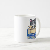Schattigee Tuxedo kat Ik doe wat ik wil Koffiemok (Voorkant rechts)