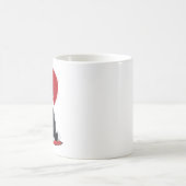 Schattigee Tuxedo Kat Valentijnsdag Hart Kat Liefh Koffiemok (Center)