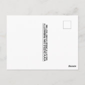 SCHATTIGEE TUXEDO KATTENKUNST, PANDA KAT ZITTEND BRIEFKAART (Achterkant)