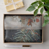 Schattigee Tuxedo Kitten Kerstkat Decoupage Tissuepapier (Geschenk)