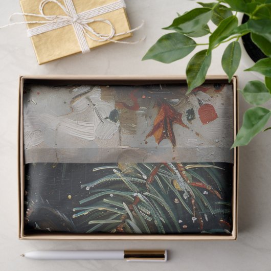 Schattigee Tuxedo Kitten Kerstkat Decoupage Tissuepapier (Geschenk)