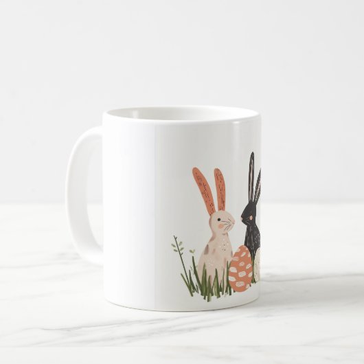 Schattigee Twee Bunny Illustratie Mok (Voorkant links)