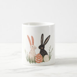 Schattigee Twee Bunny Illustratie Mok
