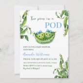 Schattigee twee erwten in een pod Blue Boy Twins B Kaart (Voorkant)