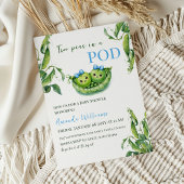 Schattigee twee erwten in een pod Blue Boy Twins B Kaart