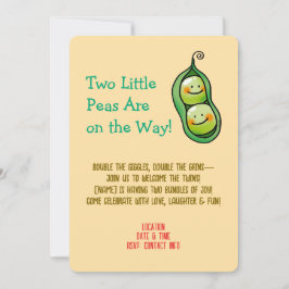 Schattigee twee erwten in een pod Twin Shower Uitn Save The Date