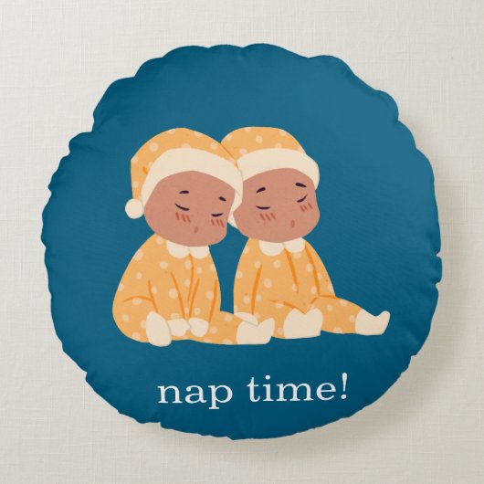 Schattigee tweelingkwekerij rond kussen (Voorkant)