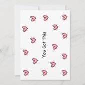 Schattigee tweezijdige "You Got This" Note Kaart - (Voorkant)