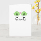 Schattigee Twin Newborn Boys Peas In A Pod Kaart (Gele Bloem)