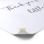 Schattigee Twinkle Little Star 1e Verjaardag Welko Poster (Hoek)