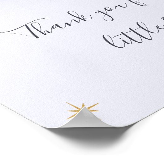 Schattigee Twinkle Little Star 1e Verjaardag Welko Poster (Hoek)