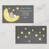 Schattigee Twinkle Little Star Luier Raffle Ticket Informatiekaartje (Voorkant / Achterkant)