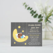 Schattigee Twinkle Twinkle Little Star Baby Brown  Kaart (Staand voorkant)