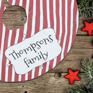 Schattigee Typografie Whimsical Eenvoudige Rode St Kerstboom Rok