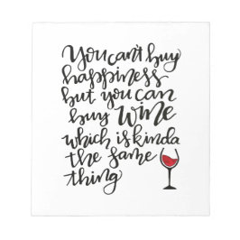 Schattigee Typografie Wijn Humor Notitieblok