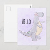 Schattigee Tyrannosaurus rex dinosaurus Speelgoed  Briefkaart (Voorkant / Achterkant)