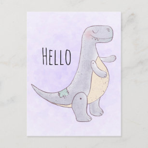 Schattigee Tyrannosaurus rex dinosaurus Speelgoed  Briefkaart