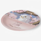Schattigee uil | Aangepaste verjaardagspapier Bord (Gekanteld)