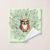 Schattigee uil badhanddoeken bad handdoek (Wasdoekje)