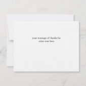 Schattigee uil Bedankt Opmerking Kaart Notitiekaartje (Achterkant)