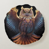 Schattigee uil bezorgt liefde harten rond kussen (Achterkant)