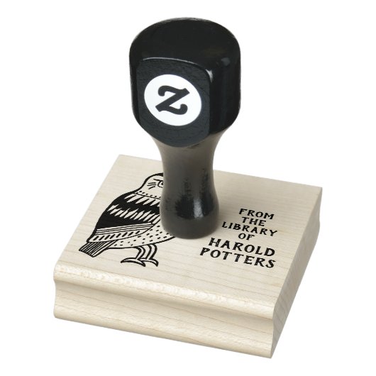 Schattigee Uil Bird Van Bibliotheek van CUSTOM Gep Rubberstempel (Stempel)