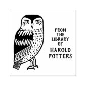Schattigee Uil Bird Van Bibliotheek van CUSTOM Gep Rubberstempel (Afrduk)
