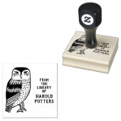 Schattigee Uil Bird Van Bibliotheek van CUSTOM Gep Rubberstempel (Gestempeld)