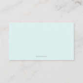 Schattigee Uil Blauw Baby shower Luier Raffle Informatiekaartje (Achterkant)