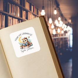 Schattigee Uil Boek Stickers – Gepersonaliseerde B