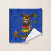 Schattigee Uil Boeken Bad Handdoek (Wasdoekje)