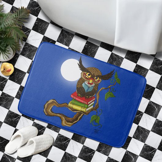 Schattigee Uil Boeken Badmat