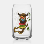 Schattigee Uil Boeken Blikvorm Glas (Achterkant)
