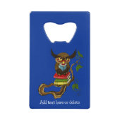 Schattigee Uil Boeken Creditkaart Flessenopener (Voorkant)