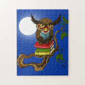 Schattigee Uil Boeken Legpuzzel (Verticaal)