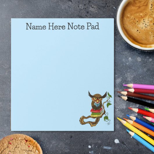 Schattigee Uil Boeken Notitieblok
