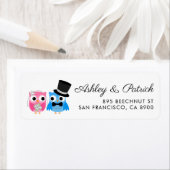 Schattigee uil bruid en bruidegom bruiloft etiket (Insitu)