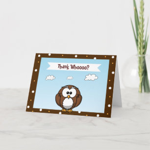 Schattigee uil dank u kaarten