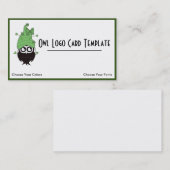 Schattigee Uil Dragen Pet Logo Visitekaartje (Voorkant / Achterkant)