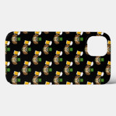 Schattigee Uil Drink Beer St Patrick's Day Pattern Case-Mate iPhone Case (Achterkant (horizontaal))