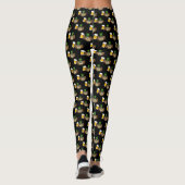 Schattigee Uil Drink Beer St Patrick's Day Pattern Leggings (Achterkant)