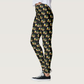 Schattigee Uil Drink Beer St Patrick's Day Pattern Leggings (Links)