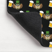 Schattigee Uil Drink Beer St Patrick's Day Pattern Muismat (Hoek)