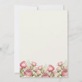 Schattigee Uil en Rozen Boeken voor Baby shower Kaart (Achterkant)