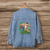 Schattigee Uil Familie Paddenstoel Regen Denim Jacket