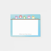 Schattigee uil Gepersonaliseerde Post It Note (Voorkant)
