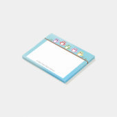 Schattigee uil Gepersonaliseerde Post It Note (Schuin)
